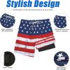 imageAmerican Trends Mens Swim Trunks with Compression Liner Quick Dry Swimsuits Mens Bathing Suit SwimwearAmerican Flag