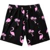 imageAmerican Trends Mens Swim Trunks with Compression Liner Quick Dry Swimsuits Mens Bathing Suit SwimwearBlack Pink Coconut Flamingo