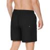 imageAmerican Trends Mens Swim Trunks with Compression Liner Quick Dry Swimsuits Mens Bathing Suit SwimwearBlack Trunks