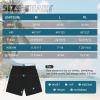 imageAmerican Trends Mens Swim Trunks with Compression Liner Quick Dry Swimsuits Mens Bathing Suit SwimwearBlack Trunks
