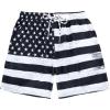 imageAmerican Trends Mens Swim Trunks with Compression Liner Quick Dry Swimsuits Mens Bathing Suit SwimwearBlack White American Flag