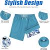 imageAmerican Trends Mens Swim Trunks with Compression Liner Quick Dry Swimsuits Mens Bathing Suit SwimwearBlue Coconut Tree