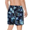 imageAmerican Trends Mens Swim Trunks with Compression Liner Quick Dry Swimsuits Mens Bathing Suit SwimwearBlue Palm Leaf