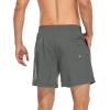 imageAmerican Trends Mens Swim Trunks with Compression Liner Quick Dry Swimsuits Mens Bathing Suit SwimwearGrey
