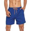 imageAmerican Trends Mens Swim Trunks with Compression Liner Quick Dry Swimsuits Mens Bathing Suit SwimwearKlein Blue