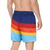 imageAmerican Trends Mens Swim Trunks with Compression Liner Quick Dry Swimsuits Mens Bathing Suit SwimwearRainbow Stripes