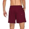 imageAmerican Trends Mens Swim Trunks with Compression Liner Quick Dry Swimsuits Mens Bathing Suit SwimwearRed Wine