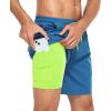 imageAmerican Trends Mens Swim Trunks with Compression Liner Quick Dry Swimsuits Mens Bathing Suit SwimwearSky Blue