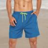 imageAmerican Trends Mens Swim Trunks with Compression Liner Quick Dry Swimsuits Mens Bathing Suit SwimwearSky Blue