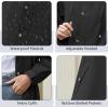 imageAmerican Trends Packable Waterproof Rain Jacket Women with Hood Raincoat Windbreaker Long Hooded Trench Coats S2XL AvailableBlack