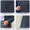 imageAmerican Trends Packable Waterproof Rain Jacket Women with Hood Raincoat Windbreaker Long Hooded Trench Coats S2XL AvailableNavy Blue