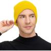 imageAmerican Trends Winter Hats for Men Women Cuffed Beanies Hat Soft Plain Knit Hats Skull CapsA Yellow