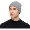 imageAmerican Trends Winter Hats for Men Women Cuffed Beanies Hat Soft Plain Knit Hats Skull CapsLight Grey