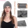 imageAmerican Trends Winter Hats for Men Women Cuffed Beanies Hat Soft Plain Knit Hats Skull CapsLight Grey