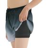 imageBoys Swim Trunks with Boxer Brief Liner Swim Shorts Compression Liner Youth Anti TrunksBlack Grey