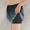 imageBoys Swim Trunks with Boxer Brief Liner Swim Shorts Compression Liner Youth Anti TrunksBlack Grey