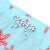 imageBoys Swim Trunks with Boxer Brief Liner Swim Shorts Compression Liner Youth Anti TrunksBlue Starfish