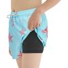 imageBoys Swim Trunks with Boxer Brief Liner Swim Shorts Compression Liner Youth Anti TrunksBlue Starfish