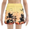 imageBoys Swim Trunks with Boxer Brief Liner Swim Shorts Compression Liner Youth Anti TrunksCoconut Tree