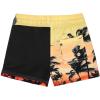 imageBoys Swim Trunks with Boxer Brief Liner Swim Shorts Compression Liner Youth Anti TrunksCoconut Tree
