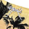 imageBoys Swim Trunks with Boxer Brief Liner Swim Shorts Compression Liner Youth Anti TrunksCoconut Tree