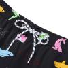 imageBoys Swim Trunks with Boxer Brief Liner Swim Shorts Compression Liner Youth Anti TrunksColorful Shark