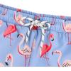 imageBoys Swim Trunks with Boxer Brief Liner Swim Shorts Compression Liner Youth Anti TrunksFlamingo