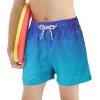 imageBoys Swim Trunks with Boxer Brief Liner Swim Shorts Compression Liner Youth Anti TrunksGradient Banana