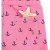 imageBoys Swim Trunks with Boxer Brief Liner Swim Shorts Compression Liner Youth Anti TrunksPink Anchor