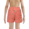 imageBoys Swim Trunks with Boxer Brief Liner Swim Shorts Compression Liner Youth Anti TrunksPink Banana