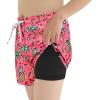 imageBoys Swim Trunks with Boxer Brief Liner Swim Shorts Compression Liner Youth Anti TrunksPink Pineapple
