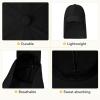 imageMens Sun Hats with UV Protection Fishing Hiking Hat for Men with Neck Flap Summer Baseball Cap OutdoorBlack