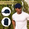 imageMens Sun Hats with UV Protection Fishing Hiking Hat for Men with Neck Flap Summer Baseball Cap OutdoorNavy