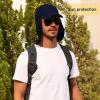 imageMens Sun Hats with UV Protection Fishing Hiking Hat for Men with Neck Flap Summer Baseball Cap OutdoorNavy