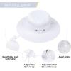 imageToddler Sun Hat Kids Bucket Hat for Girls Boys Sun Protection Baby Summer Swim Hat Wide Brim Baby HatsWhite