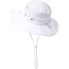 imageToddler Sun Hat Kids Bucket Hat for Girls Boys Sun Protection Baby Summer Swim Hat Wide Brim Baby HatsWhite