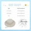 imageToddler Sun Hat Kids Bucket Hat for Girls Boys Sun Protection Baby Summer Swim Hat Wide Brim Baby HatsWhite