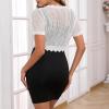 imageWomens Shrug Cardigan Short Sleeve Shrug for Women Knit Cardigans Sweater Cropped Sweaters Crochet Shrugs CardiganWhite