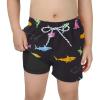 imageAmerican Trends Boys Swim Trunks with Compression Liner Swim Shorts Quick Dry Swimsuit Swimwear Bathing Suit Kids Youth ShortColorful Sharks