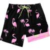 Black Pink Coconut Flamingo