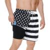 Black White American Flag