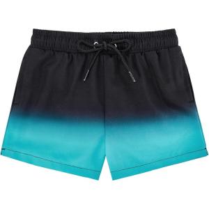 imageAmerican Trends Boys Swim Trunks Toddler Swim Shorts Bathing Suit Kids Swimsuit Youth SwimwearBlack Blue Gradient