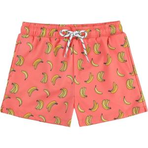 imageAmerican Trends Boys Swim Trunks Toddler Swim Shorts Bathing Suit Kids Swimsuit Youth SwimwearPink Orange Banana