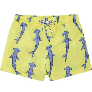 imageAmerican Trends Boys Swim Trunks Toddler Swim Shorts Bathing Suit Kids Swimsuit Youth SwimwearYellow Bottom Shark