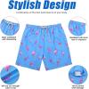imageAmerican Trends Mens Swim Trunks Beach Shorts Athletic Swimwear Bathing Suits Swimming Trunks QuickDry Swimming SuitFlamingo