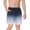 imageAmerican Trends Mens Swim Trunks Compression Lined Swim Shorts for Outdoor Bathing Suit Shorts1 Stripe Black Ash