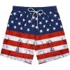 imageAmerican Trends Mens Swim Trunks Compression Lined Swim Shorts for Outdoor Bathing Suit ShortsAmerican Flag