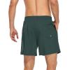 imageAmerican Trends Mens Swim Trunks with Compression Liner Quick Dry Beach Shorts for Men with Pockets Beach Wear ClothingBlackish Green