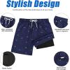 imageAmerican Trends Mens Swim Trunks with Compression Liner Quick Dry Beach Shorts for Men with Pockets Beach Wear ClothingFishbone