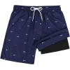 imageAmerican Trends Mens Swim Trunks with Compression Liner Quick Dry Beach Shorts for Men with Pockets Beach Wear ClothingFishbone